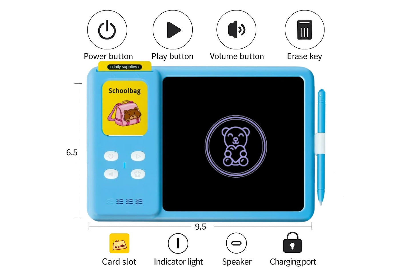 Mombelo™ Flash & Write Tablet - 234 Flash Cards
