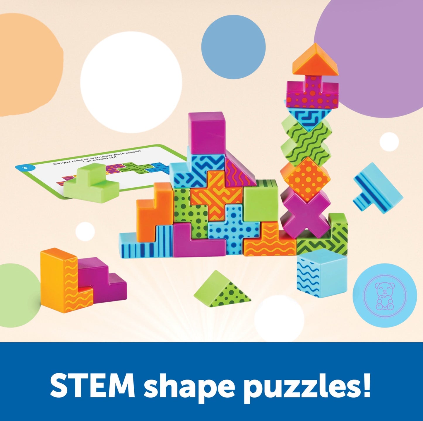 Mombelo™ Brainometry STEM Toy Set – 34 Brain-Boosting Pieces for Kids Ages 5+ (Copy)